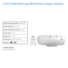 SH001 2.0 ATA Deep Tissue Healing Inflatable Soft Shell Hyperbaric Chamber for Home Use