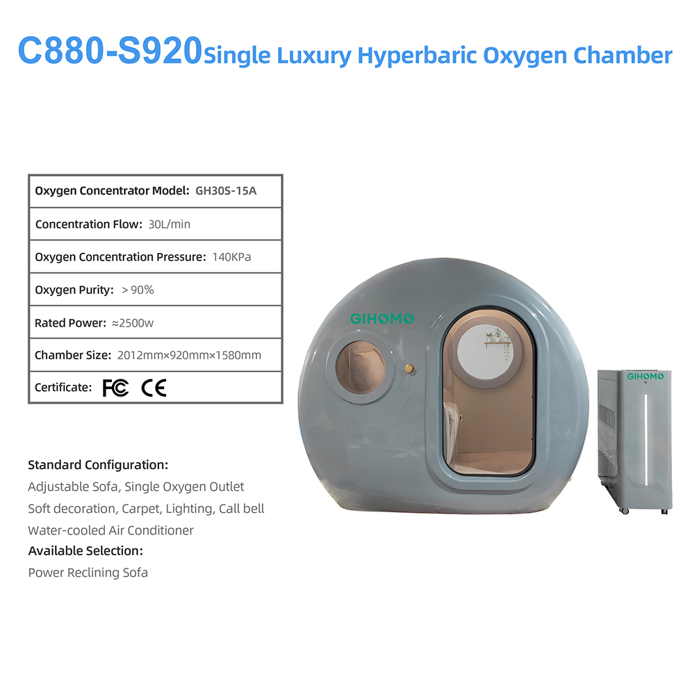 sitting hyperbaric oxygen chamber